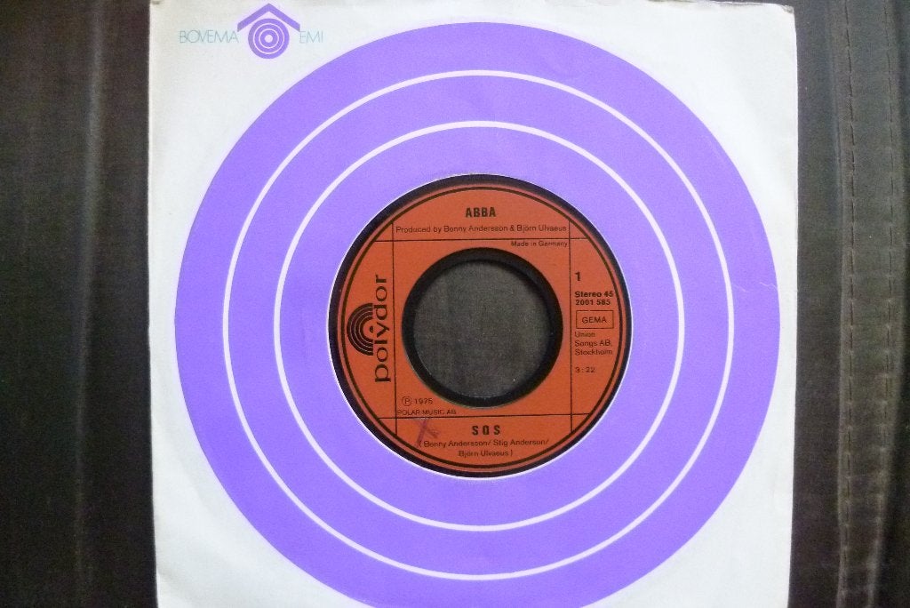 ABBA - SOS (Vinyl Single, 1975), Originele persing, 7 inch, Ophalen of Verzenden, Zo goed als nieuw