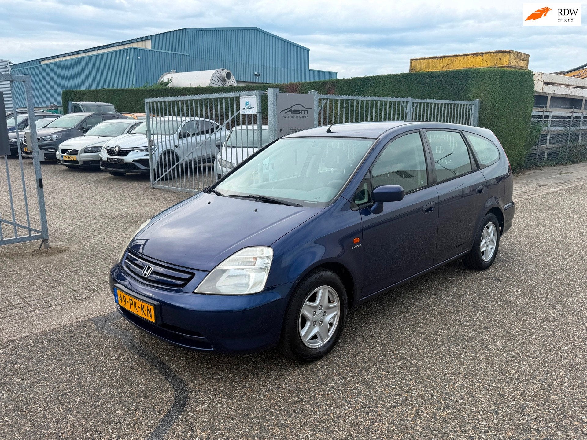 Honda Stream 2.0i ES Sport 7-persoons airco, Auto's, Voorwielaandrijving, 1998 cc, Gebruikt, Blauw