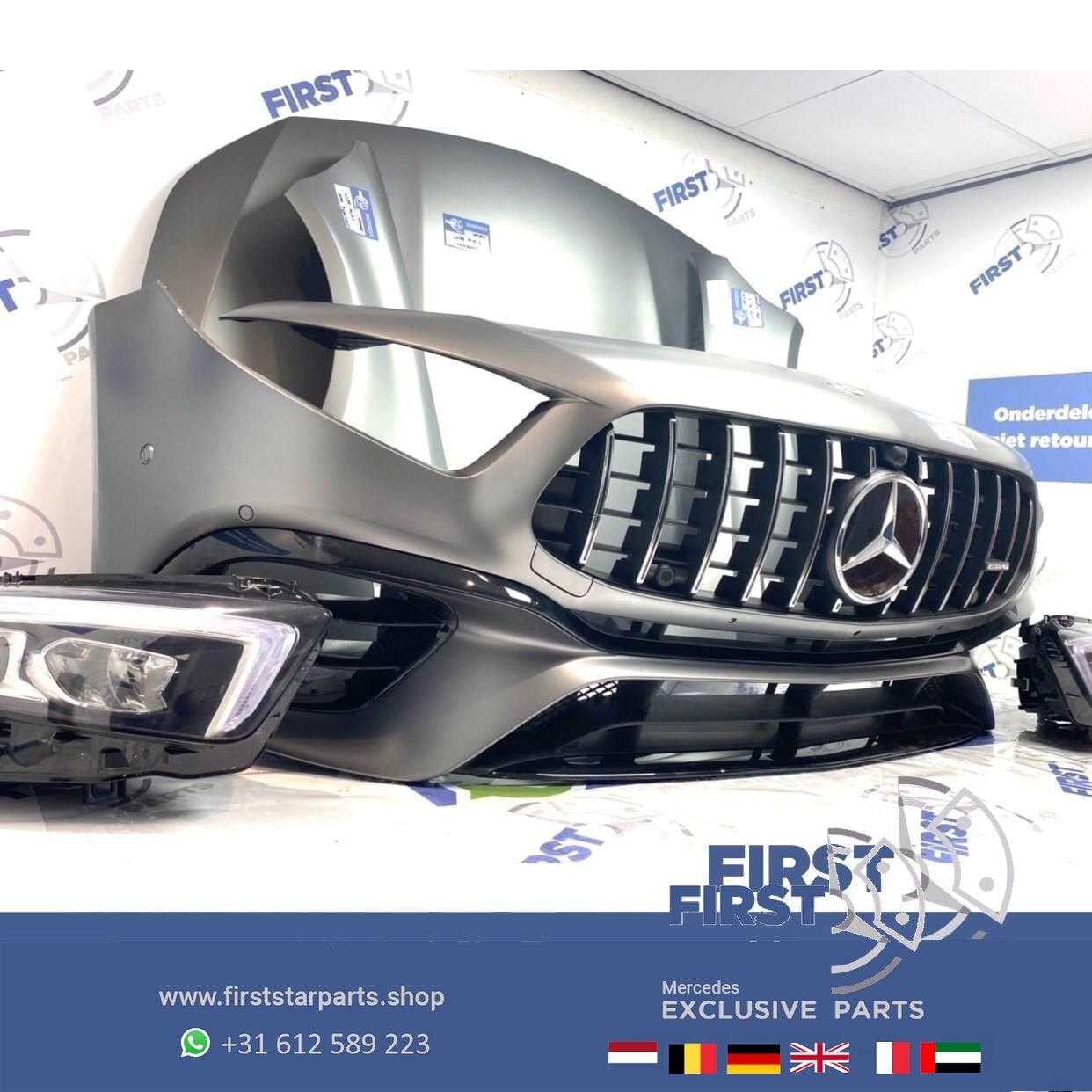 W177 V177 A45S A45 A KLASSE AMG VOORKOP GT 2018-2022 GRIJS M, Auto-onderdelen, Gebruikt, -, Voor, Ophalen of Verzenden