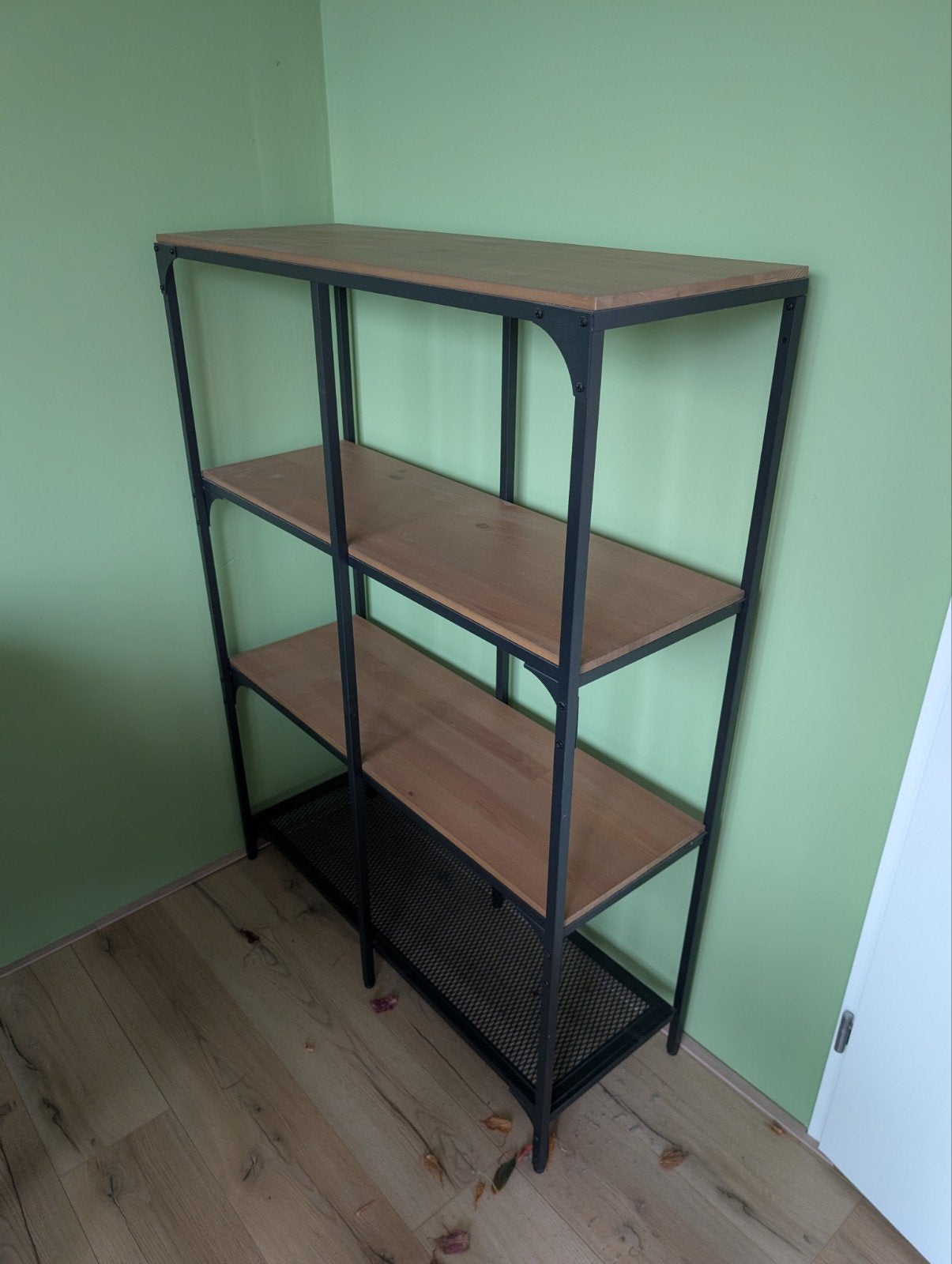Stijlvolle kast met Metalen Frame en Houten Planken, Met plank(en), 100 tot 150 cm, 100 tot 150 cm, Industrieel, Modern