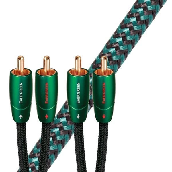 AudioQuest Evergreen RCA naar RCA 0,6 m, zo goed als nieuw, Ophalen of Verzenden, Zo goed als nieuw, Minder dan 2 meter, Interlink-kabel