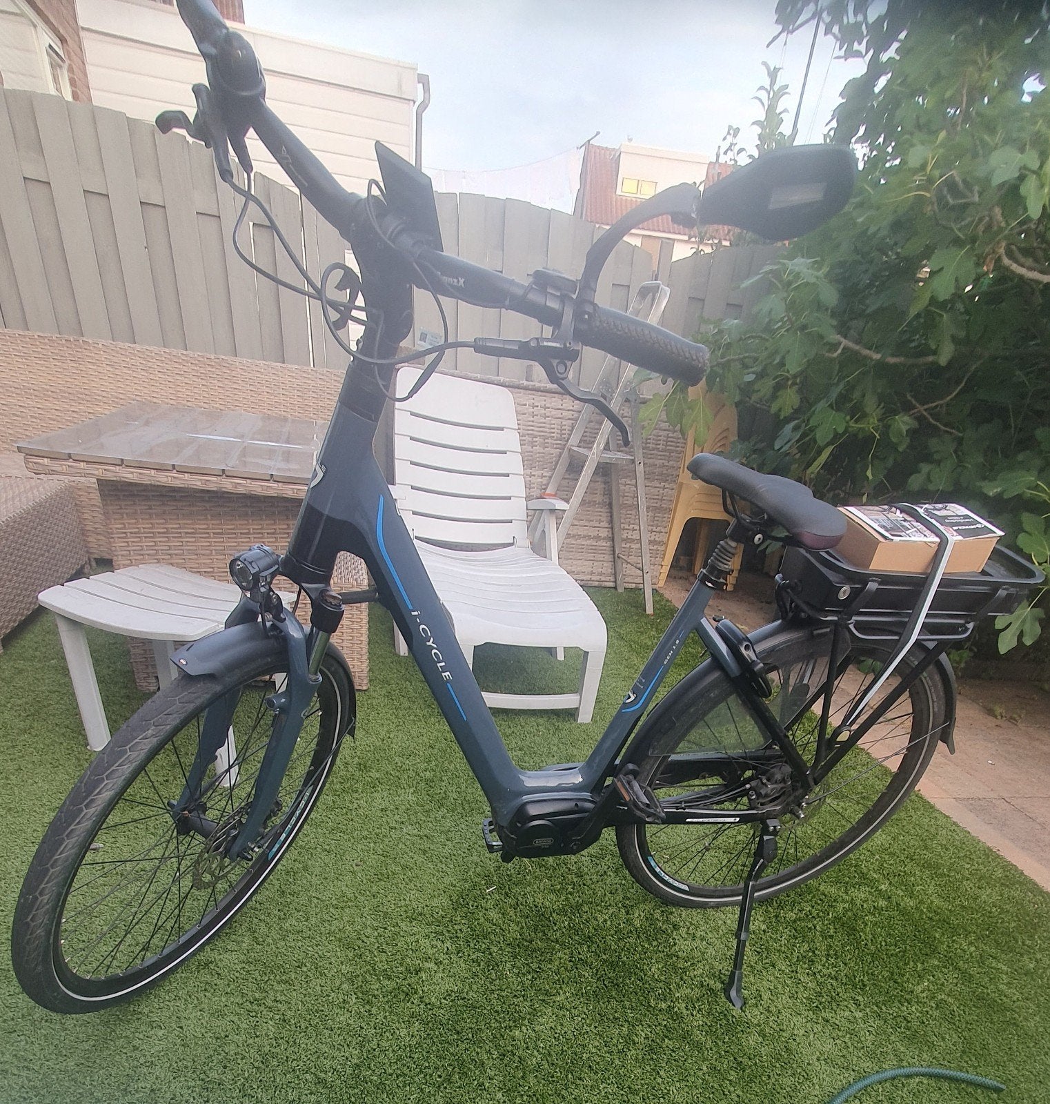 elektrische damesfiets icycle middenmoter frame 51 bafang m4, Fietsen en Brommers, 51 tot 55 cm, Ophalen of Verzenden, Zo goed als nieuw