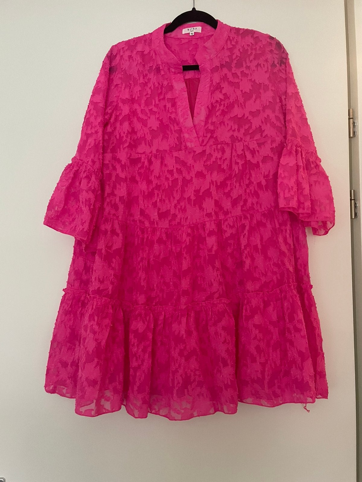 Kilky Paris fuchsia roze jurk one size, Ophalen of Verzenden, Zo goed als nieuw, Roze