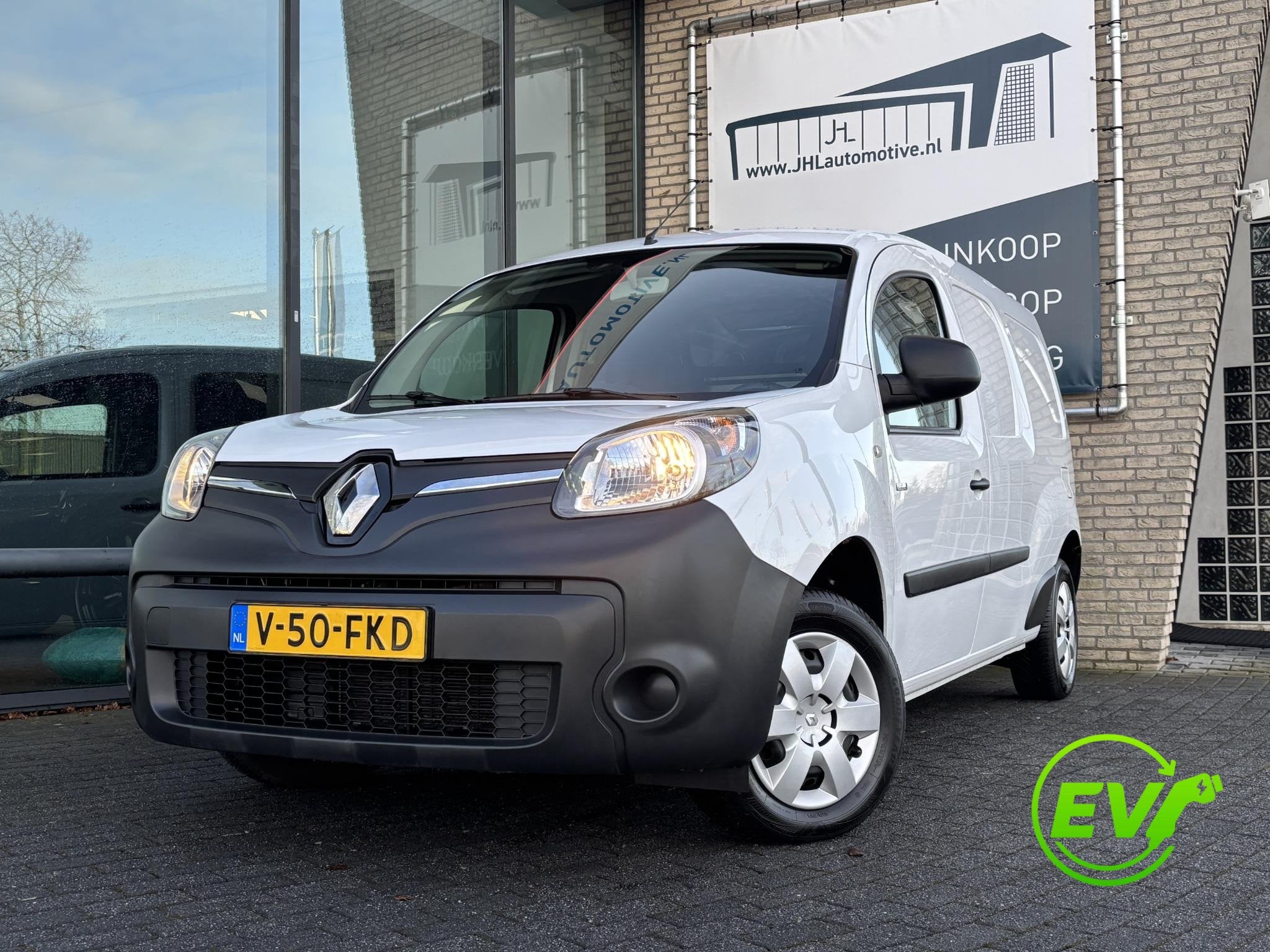 Renault Kangoo Z.E. Maxi*A/C*EX.ACCU*HUURACCU*BLUETOOTH*SCHU, Auto's, Gebruikt, 322 kg, 33 kWh, Wit