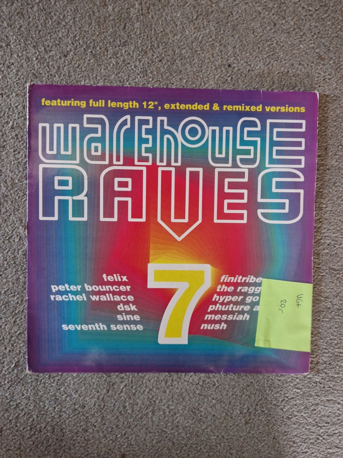 Warehouse Raves 7 - Diverse Artiesten (12 inch LP), Cd's en Dvd's, Ophalen, LP, Gebruikt, Dance
