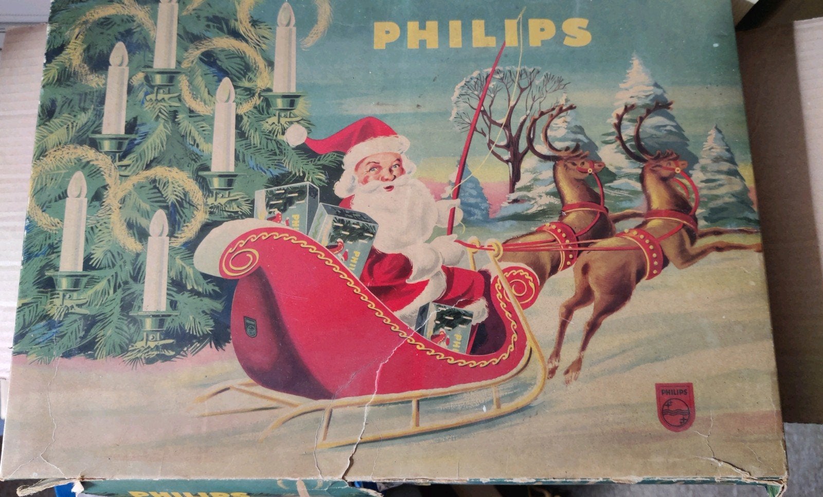 doos oude Philips lampjes met klemmen, Diversen, Kerst, Ophalen of Verzenden