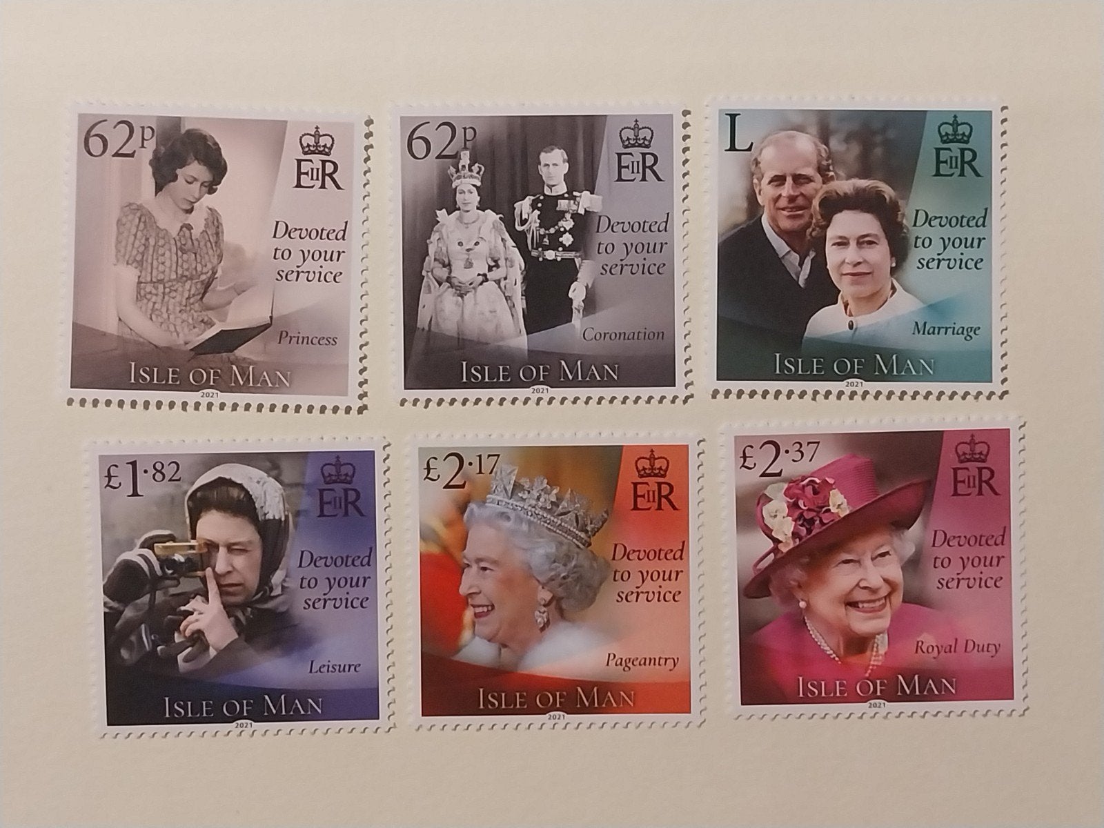 Isle of Man set Queen Elisabeth 95j postfris 2021, Postzegels en Munten, Postzegels | Europa | UK, Ophalen of Verzenden