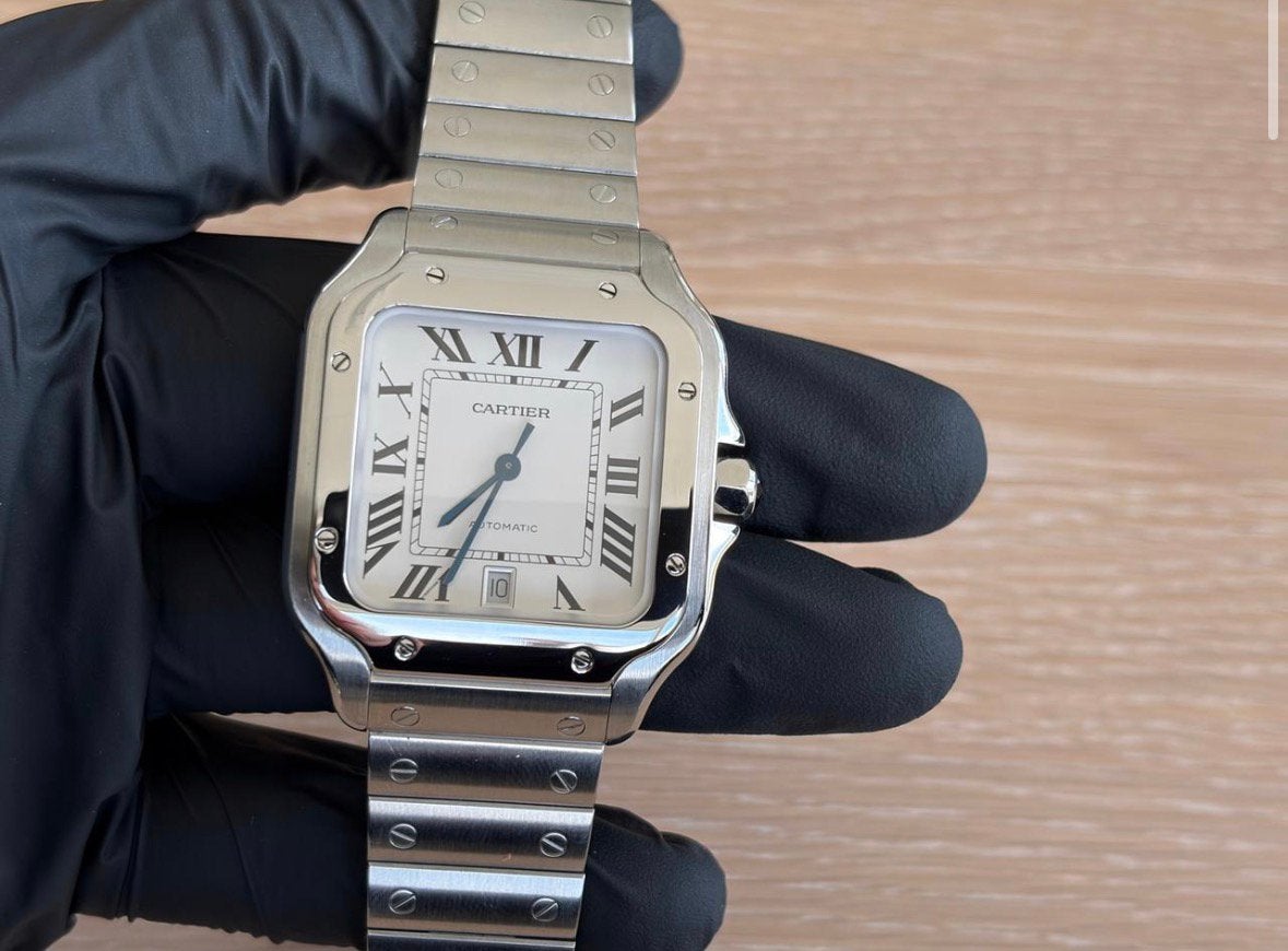 Cartier Santos, Overige merken, Staal, Polshorloge, Ophalen of Verzenden