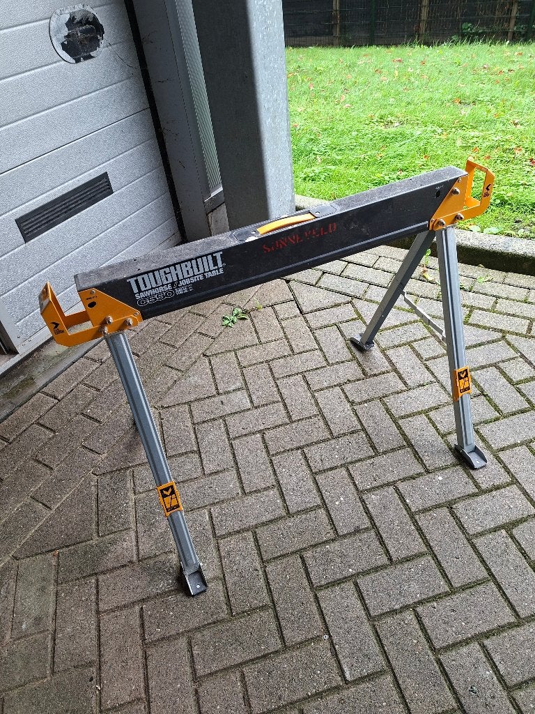 Stel schragen inklapbaar., Ophalen, Zo goed als nieuw, 70 tot 120 cm, Inklapbaar