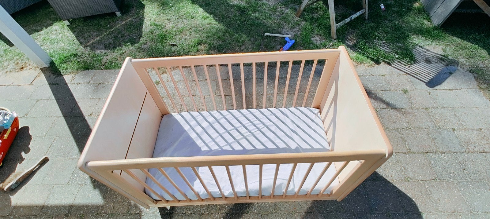 Houten Ledikant voor Baby's - Zo goed als nieuw, Kinderen en Baby's, Babywiegjes en Ledikanten, Ophalen, Zo goed als nieuw, Ledikant