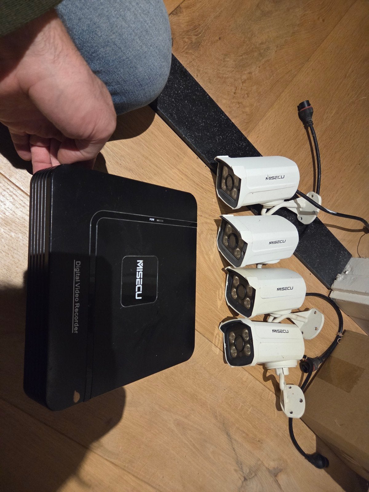 MISECU Beveiligingsset 4x PoE Camera's met NVR, Ophalen of Verzenden, Gebruikt, Buitencamera