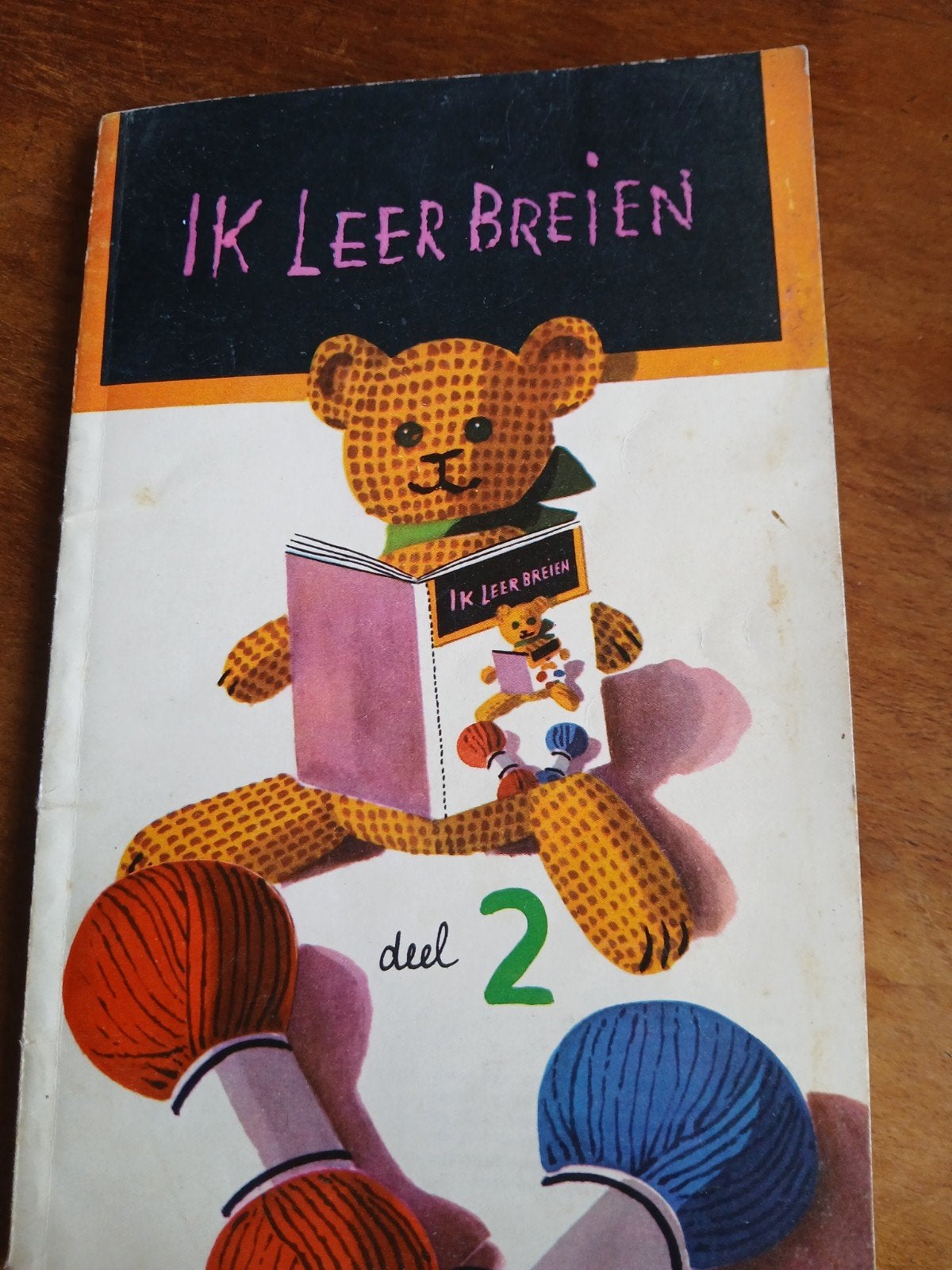 WD015 Leer Breien deel 2 - Vintage Breiboek voor Kinderen, Ophalen of Verzenden, Gebruikt, Breien, Patroon of Boek