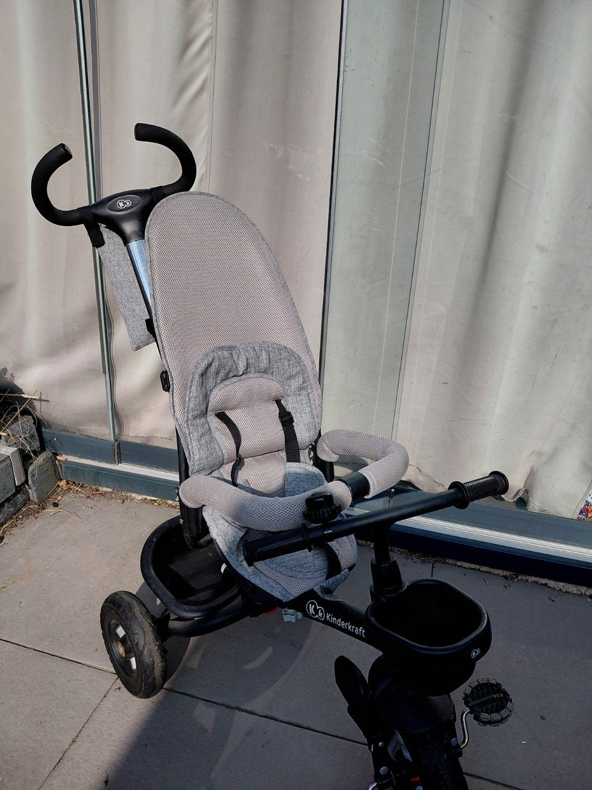 Kinderkraft driewieler/kinderwagen, Gebruikt, Verstelbare duwstang, Combiwagen, Ophalen