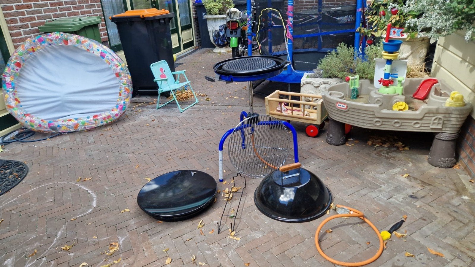 skottelbraai, Caravans en Kamperen, Kampeeraccessoires, Ophalen, Zo goed als nieuw
