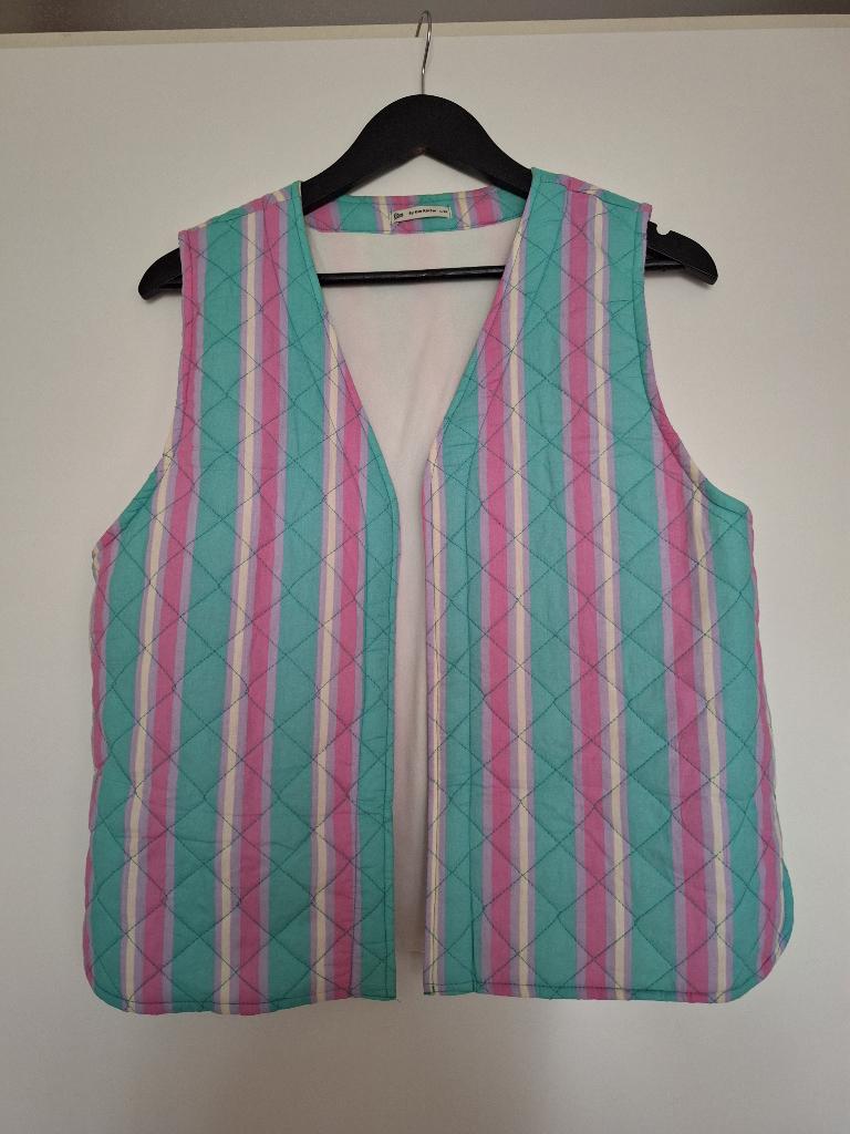 Nieuwe gestreepte gilet bodywarmer maat L-XL, Kleding | Dames, Bodywarmers, Kim Kotter, Ophalen of Verzenden, Nieuw, Maat 42/44 (L)