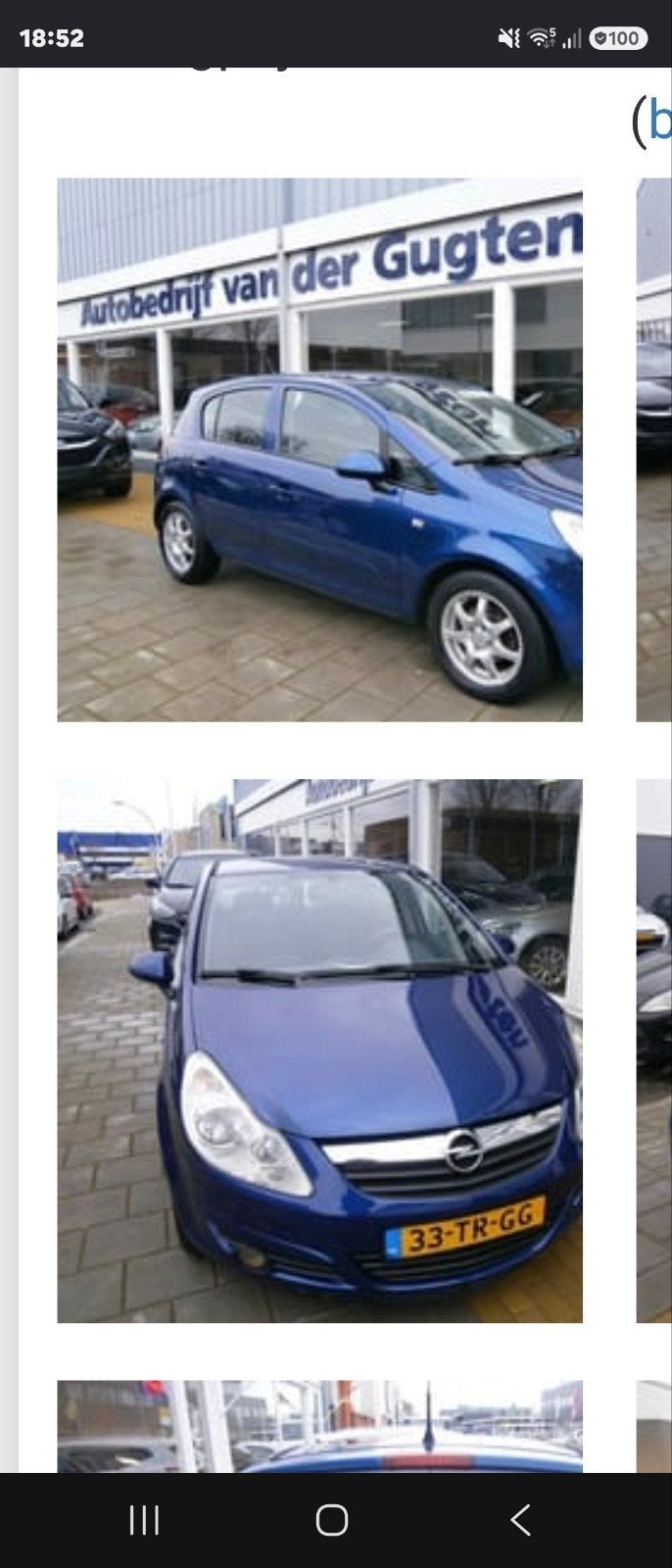 Opel Corsa 1.4 16V 5D 2007 Blauw, Voorwielaandrijving, 1063 kg, 4 cilinders, Blauw