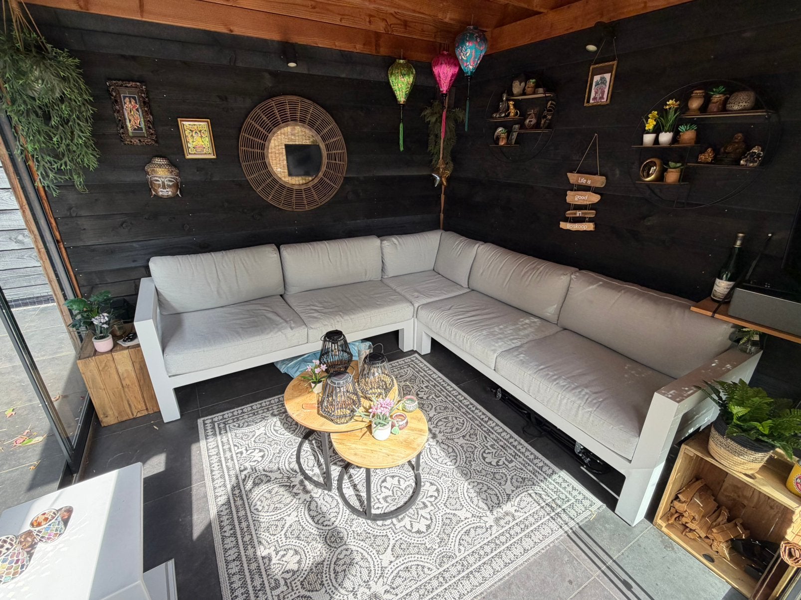 Kees Smit loungeset - Hoekbank met kussens, Tuin en Terras, Tuinsets en Loungesets, Gebruikt, 6 zitplaatsen, Aluminium, Ophalen of Verzenden