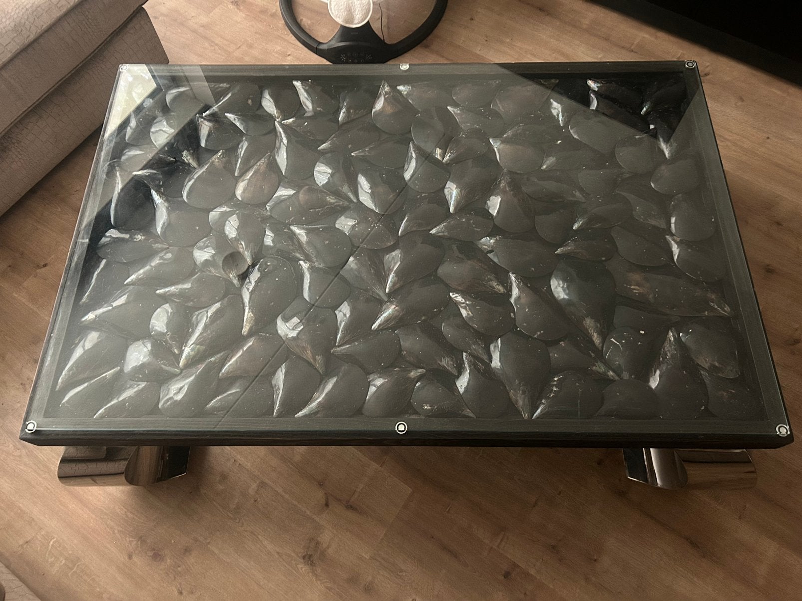 Unieke Salontafel des Bouvrie !!, 100 tot 150 cm, Rechthoekig, 50 tot 100 cm, Ophalen of Verzenden