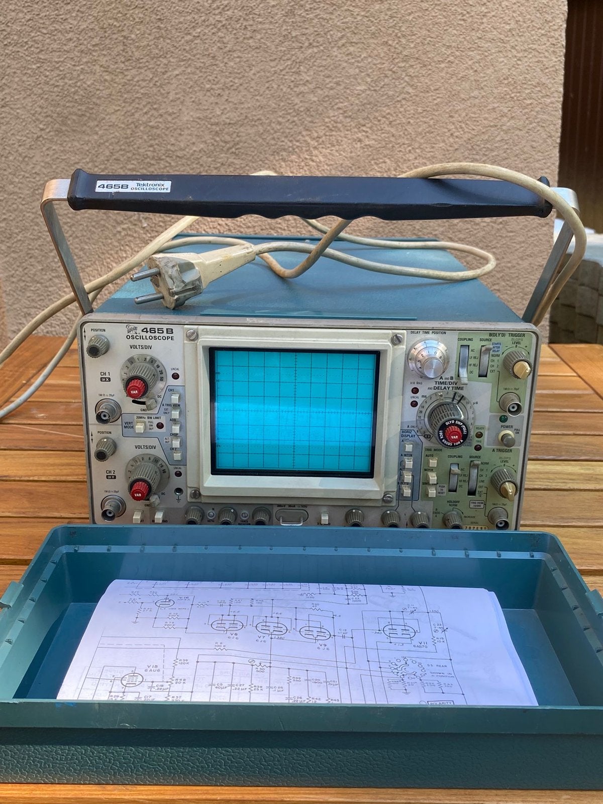 Tektronix 465B: Draagbare 100 MHz Analoge Oscilloscoop, Ophalen of Verzenden