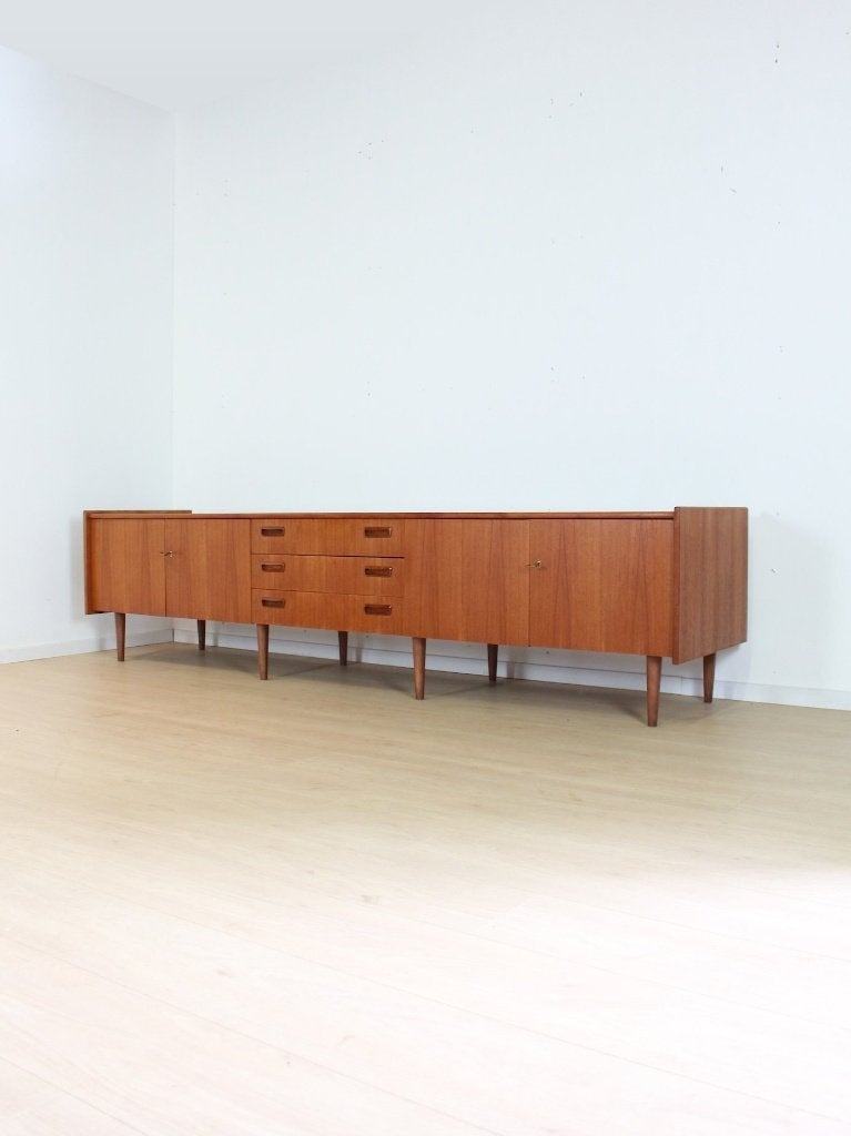 vintage Dressoir – XXL, teak, Ophalen, Gebruikt, Vintage, 200 cm of meer