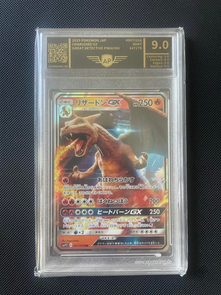 Charizard GX 2019 Detective Pikachu AP 9 Japanse Pokémon, Ophalen of Verzenden, Zo goed als nieuw, Losse kaart