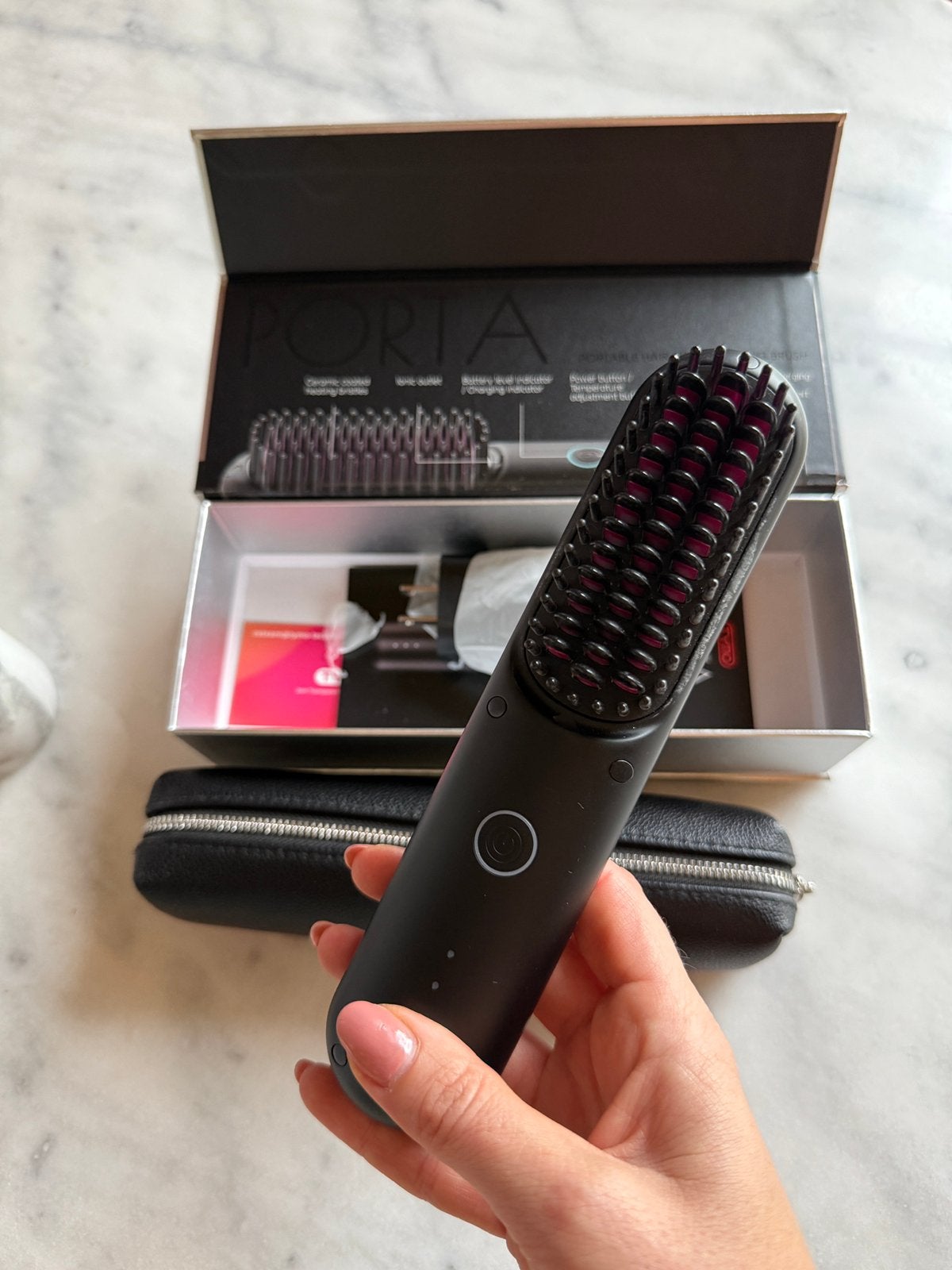 TYMO hair brush, Ophalen of Verzenden, Zo goed als nieuw, Haarverzorging
