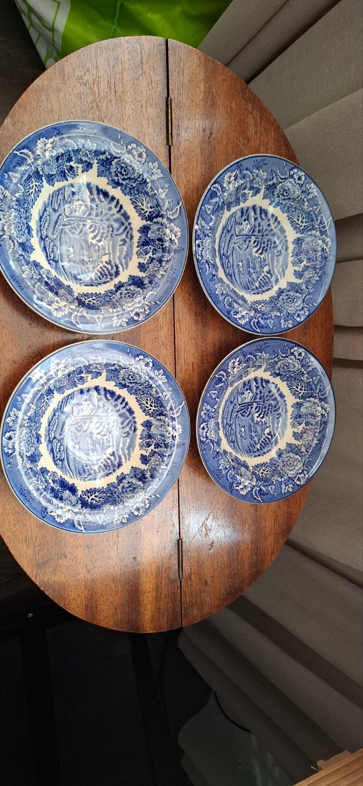 Set van 4 Woods & Sons Enoch Woods English Scenery kommen, Antiek en Kunst, Antiek | Servies los, Ophalen of Verzenden