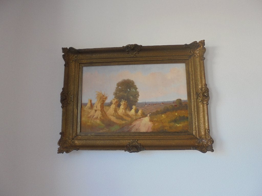 Landschap Limburg olieverf  doekmaat 40x60 cm, Ophalen of Verzenden