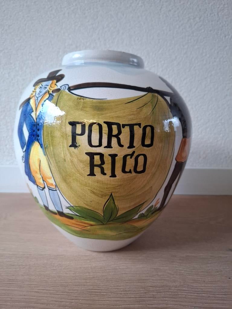 Vintage Porto Rico tabakspot, Antiek en Kunst, Ophalen of Verzenden