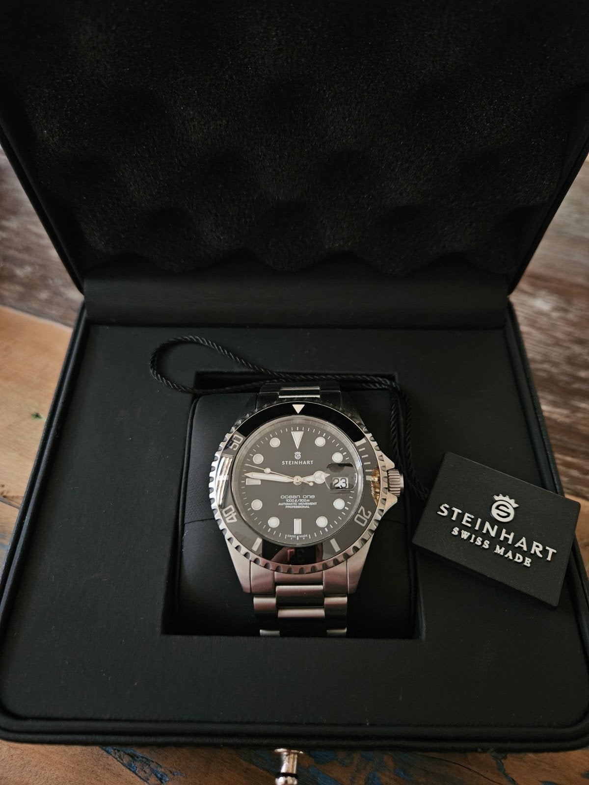 Steinhart Ocean One 42mm Zwart Keramiek - Volledige Set, Ophalen, Zo goed als nieuw