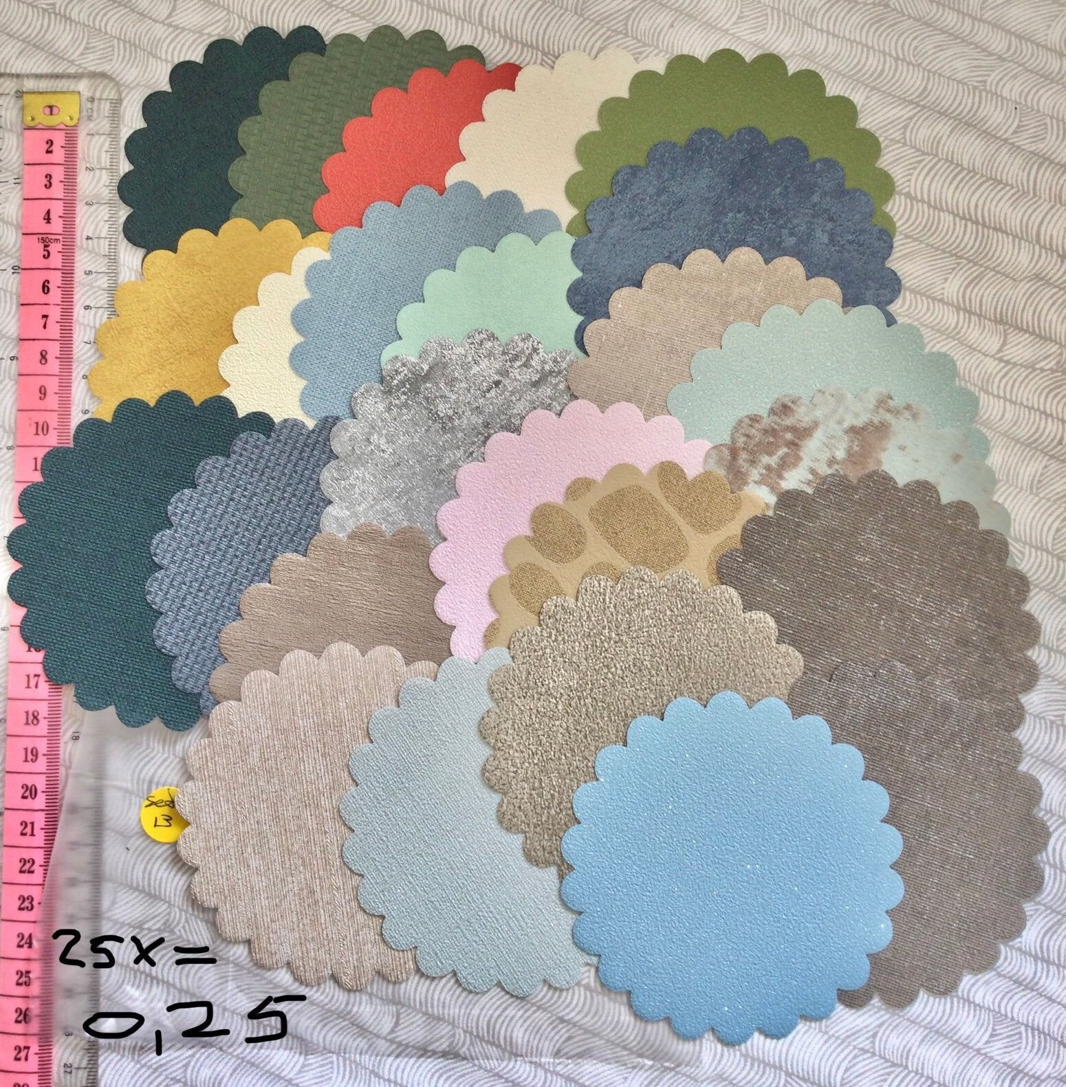 25 opleg rondjes stansjes met golf, Hobby en Vrije tijd, Ophalen of Verzenden, Nieuw, Overige thema's, Pons of Mal