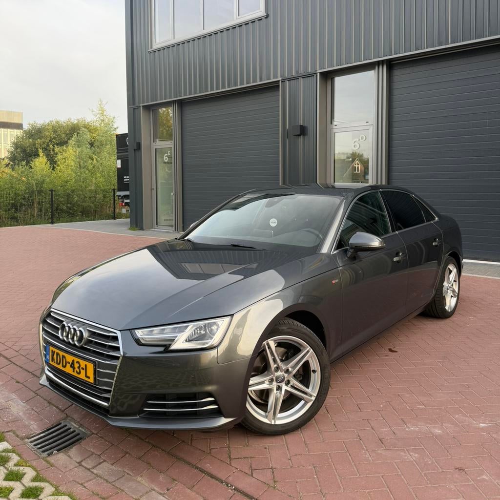 Audi A4 1.4 Limousine TFSI Sport S-line | Daytona Grijs, Auto's, Audi, Sedan, 149 pk, 1500 kg, 5 stoelen