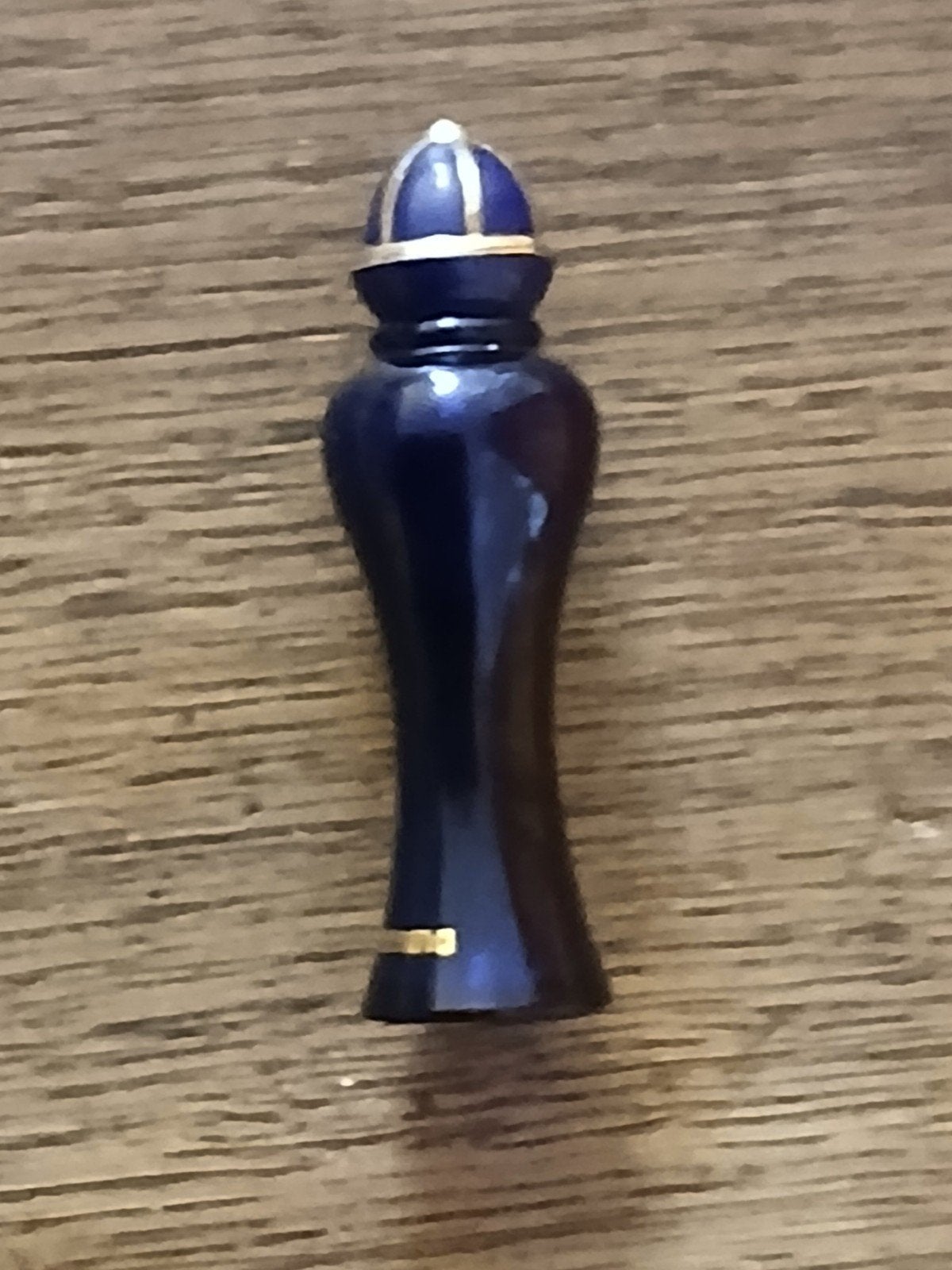 90 JAREN PARFUMFLESJE  MIMMINA BLU..BIJNA LEEG., Verzamelen, Ophalen of Verzenden, Gebruikt, Parfumfles