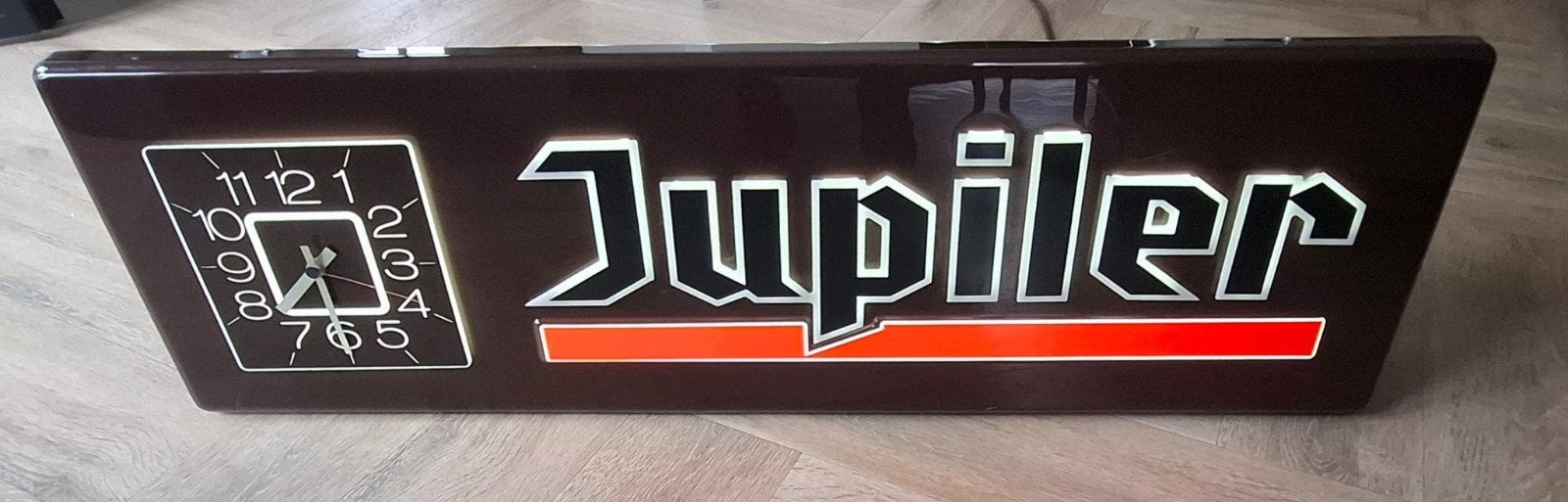 Jupiler 🍻 Lichtreclame 💡met Klok 🕑 - Vintage Brouwerij De, Ophalen