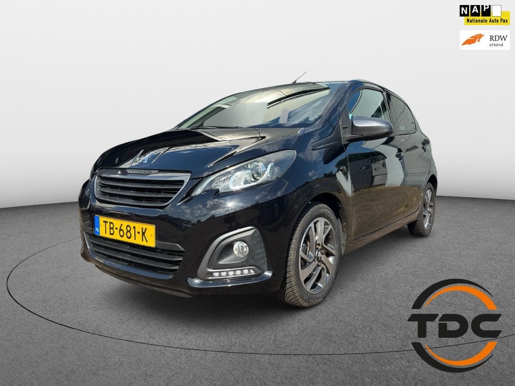 Peugeot 108 1.0 e-VTi Active CAMERA AIRCO LMV BLUETOOTH, Auto's, Peugeot, Stof, Gebruikt, 4 stoelen, Zwart