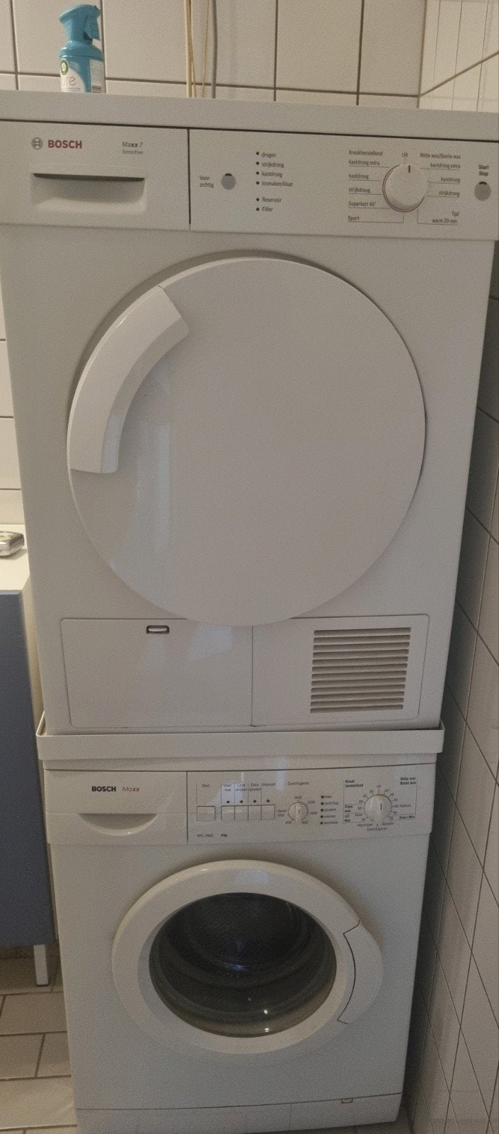 Bosch Maxx 7 droger en Bosch Maxx 7 wasmachine, Ophalen