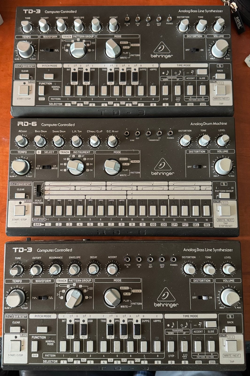 Behringer TD-3 en RD-6 Synthesizers/Drum Machine Set, Muziek en Instrumenten, Overige aantallen, Zo goed als nieuw, Met midi-aansluiting