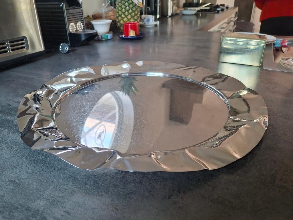 Alessi dienblad, Ophalen, Zo goed als nieuw, Rond, Metaal