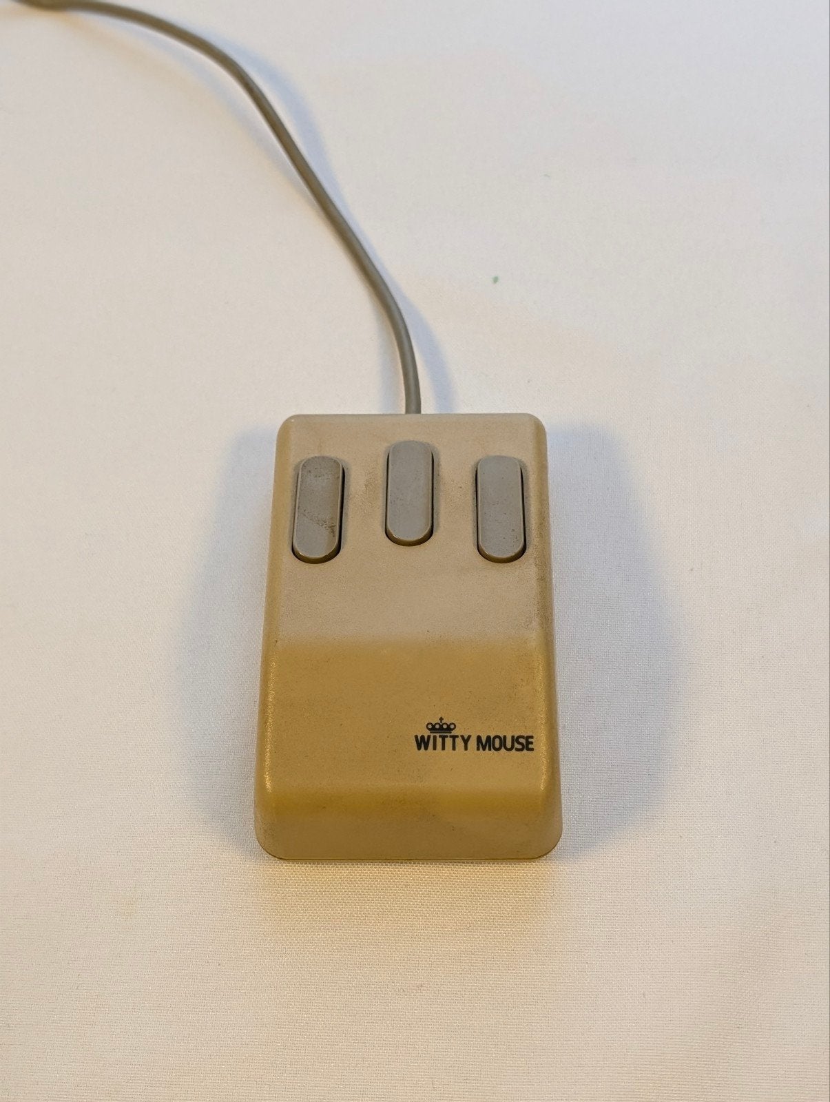 Vintage Witty Mouse 3-knops balmuis – DB25, Computers en Software, Vintage Computers, Ophalen of Verzenden, ., ., .