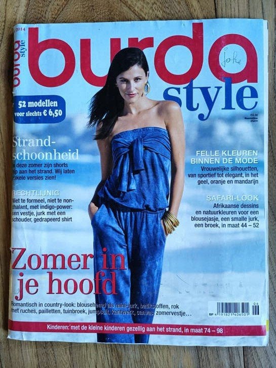 Burda Style Naaipatronen Magazine - Zomer in je Hoofd, Vrouw, Overige typen, Gebruikt, Burda