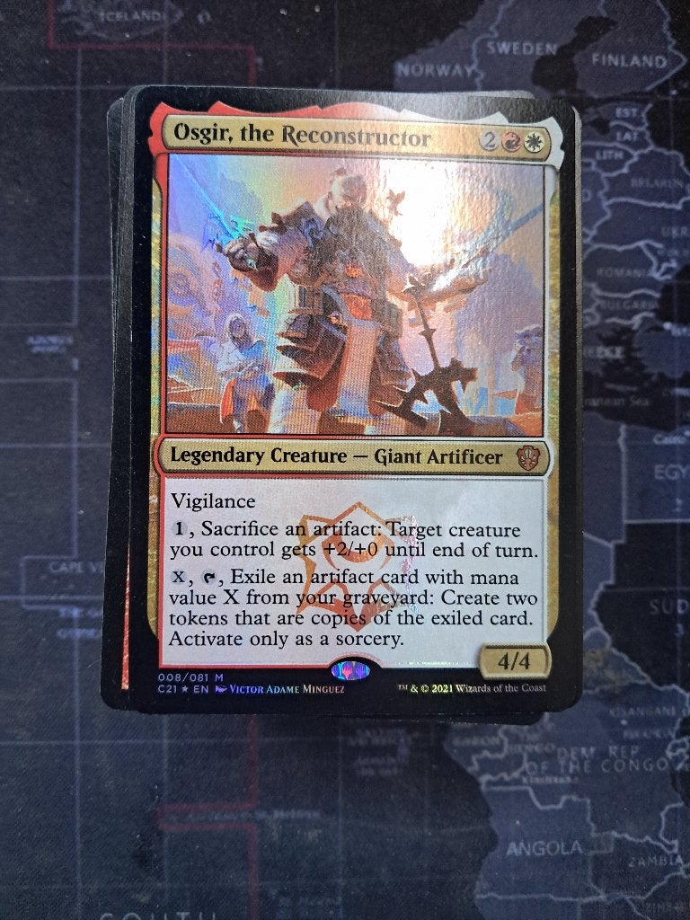 MTG Commander Budget Deck Osgir rood wit sacrifice artifacts, Ophalen of Verzenden, Zo goed als nieuw, Speeldeck