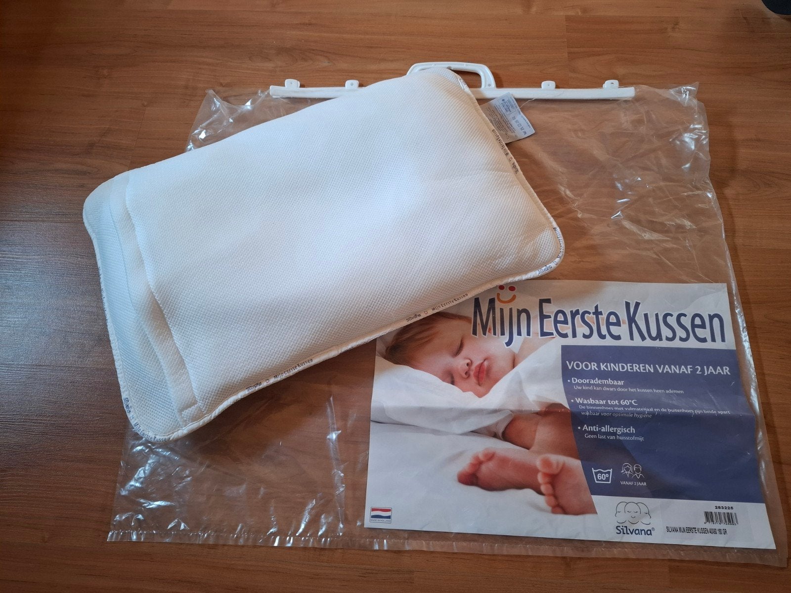 kinder kussen anti-allergisch, Gebruikt, Overige merken, Wit, Peuterbed