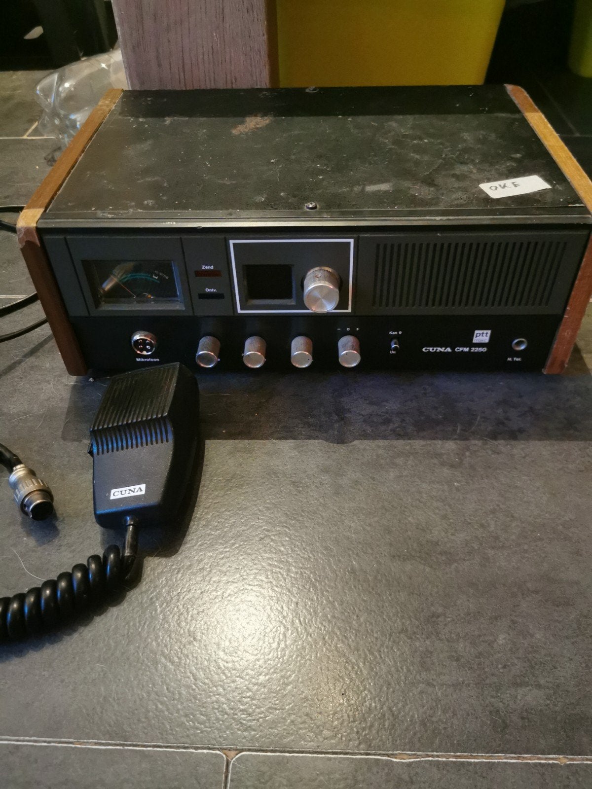 Werkende CUNA CFM2250 CB-radio zonder antenne, Ophalen, Gebruikt