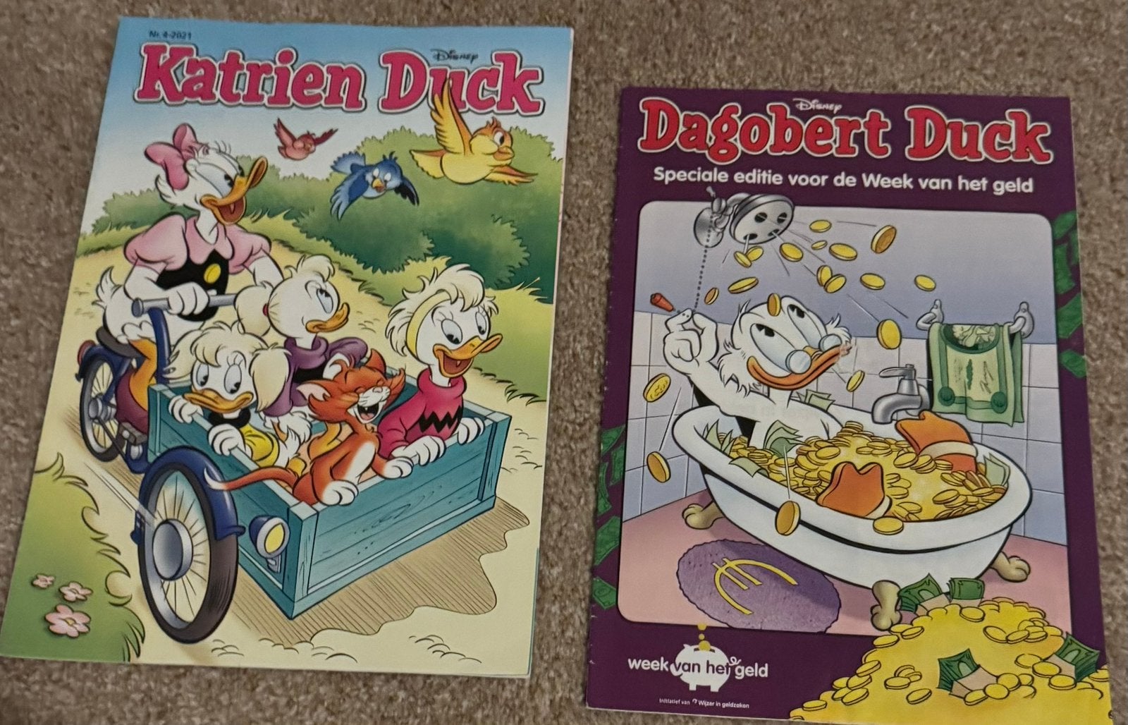 Katrien Duck en Dagobert Duck, Boeken, Meerdere stripboeken, Verzenden, Zo goed als nieuw