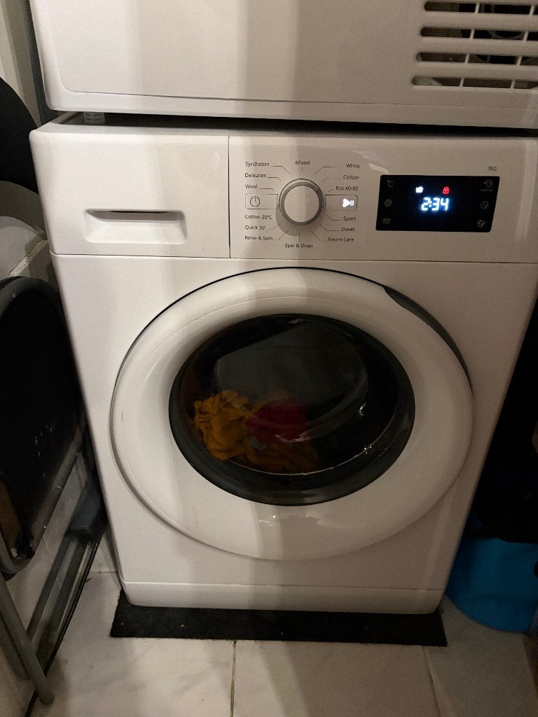 IKEA UDDARP Wasmachine (7kg) & Wasdroger (8kg), Witgoed en Apparatuur, Wasmachines, Ophalen, Minder dan 85 cm, Energieklasse A of zuiniger