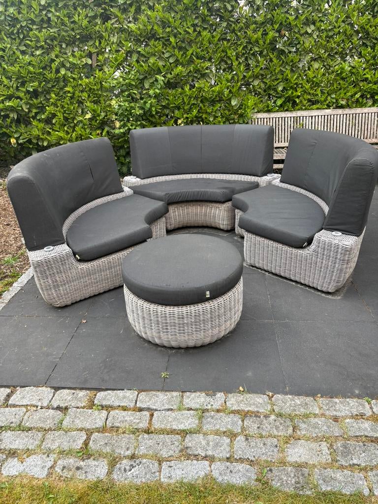 Wees snel!: Applebee lounge set, Tuin en Terras, Tuinsets en Loungesets, Ophalen, Gebruikt, Wicker, Bank