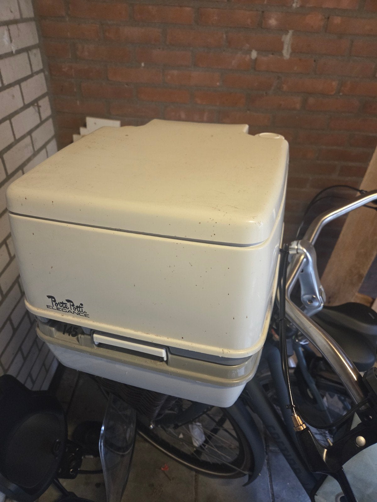 Porta Potti chemisch toilet met vloeistoffen, Ophalen of Verzenden, Gebruikt