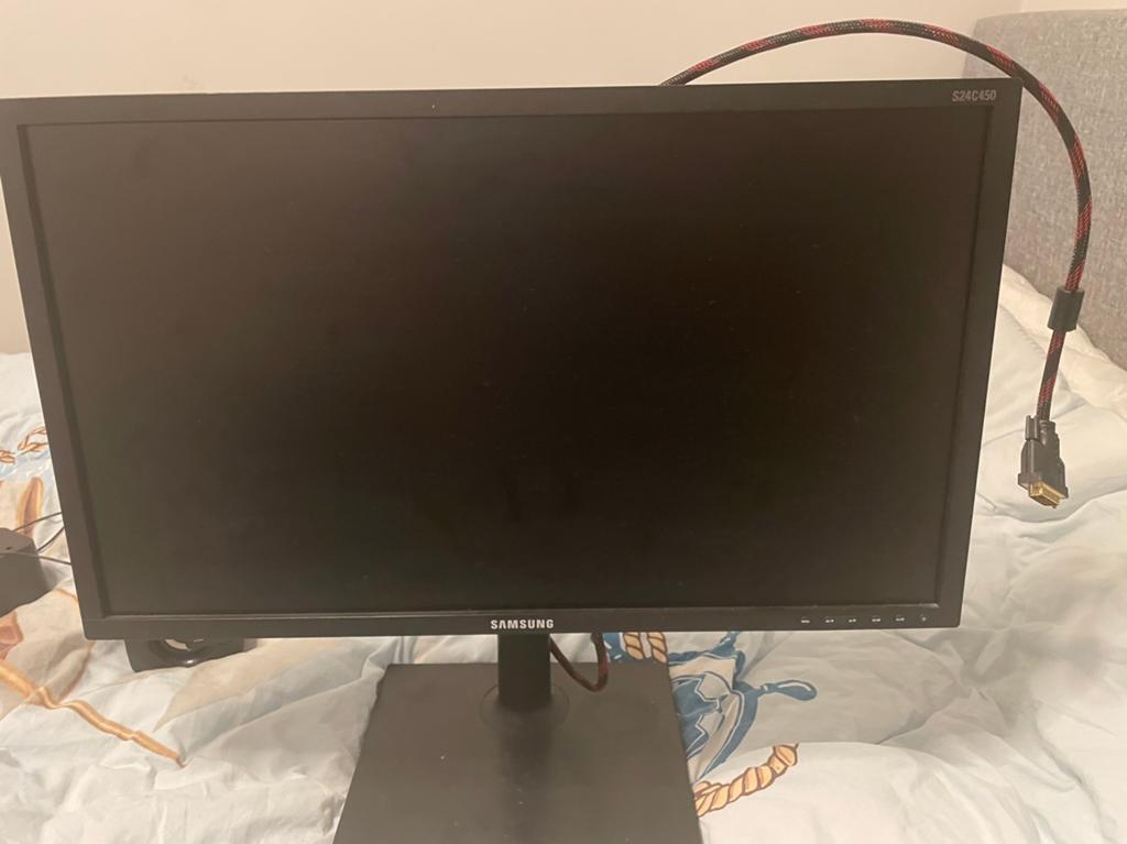 Samsung 24” scherm, Computers en Software, Monitoren, Ophalen, Kantelbaar, Full HD, Zo goed als nieuw