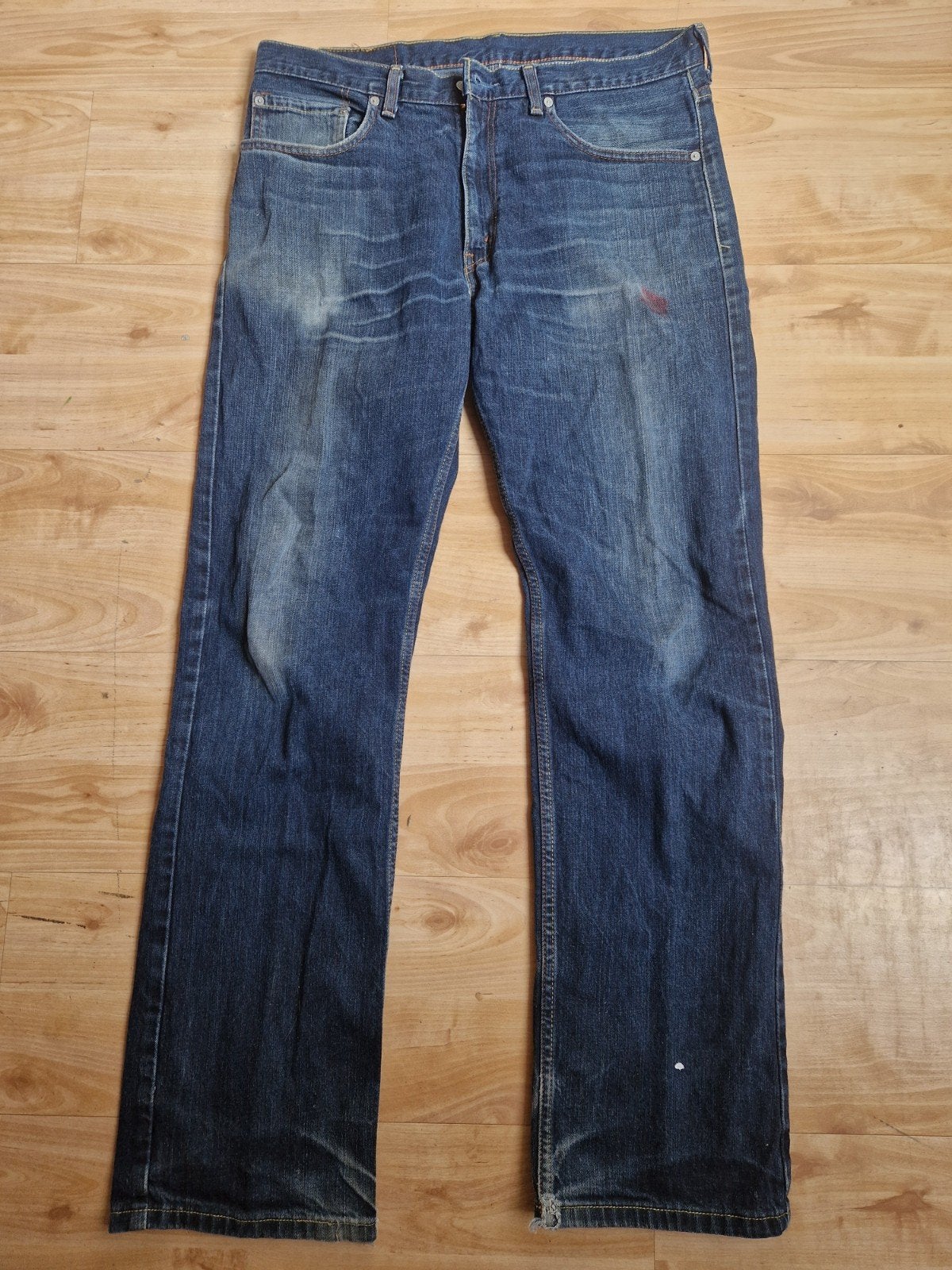 Levi's 501 Jeans - Gedragen met uniek karakter, Levi's, Blauw, Overige jeansmaten, Ophalen of Verzenden