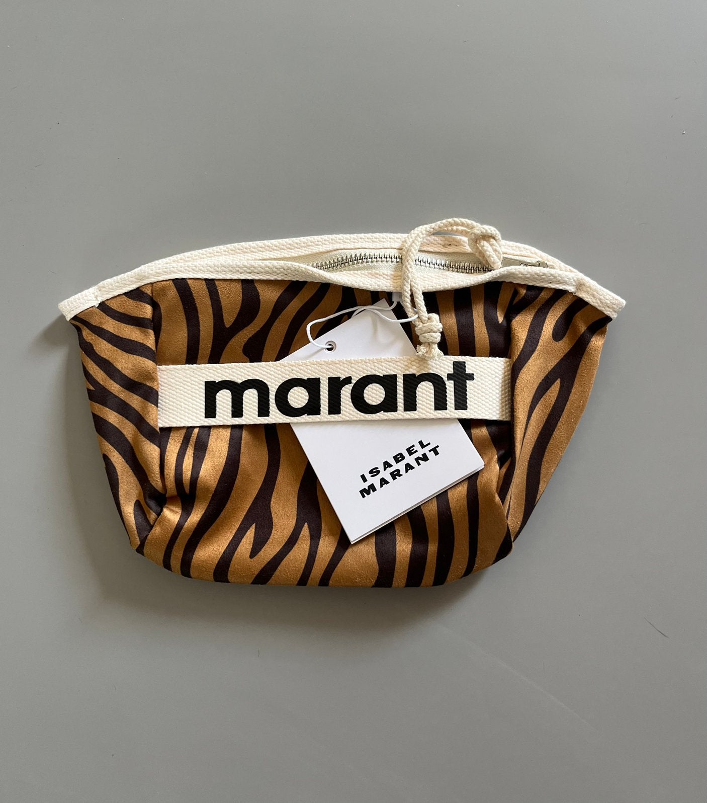 Nieuw! Isabel Marant clutch tasje tijger bruin zwart, Ophalen of Verzenden, Zo goed als nieuw, Zilver, Overige merken